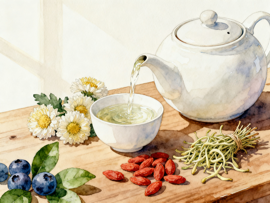 👁️ 给眼睛一场深层SPA：中医护眼茶饮指南 | Give Your Eyes a Deep SPA: TCM Herbal Tea Guide