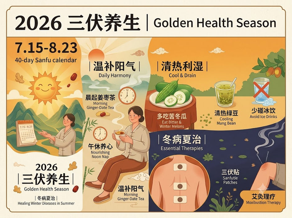 ☀️ 2026三伏养生指南：顺应天时，冬病夏治 | The Ultimate 2026 Sanfu Wellness Guide