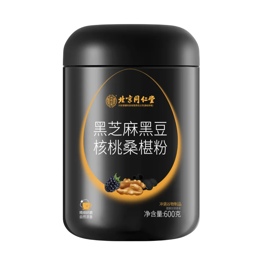 Hei Zhi Ma Hei Dou He Tao Sang Shen Fen 同仁堂黑芝麻黑豆核桃桑椹粉