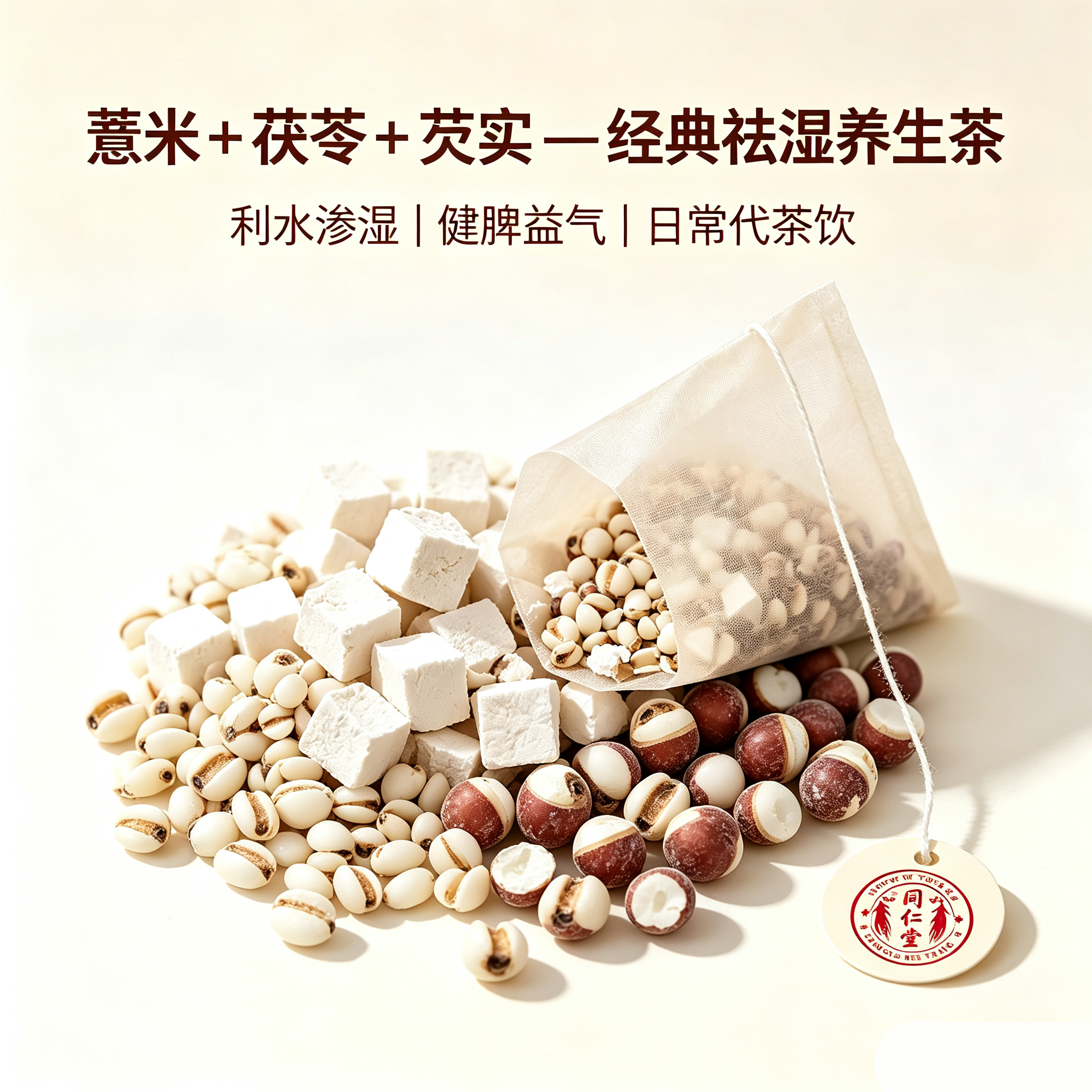 薏米+茯苓+芡实—经典祛湿养生茶