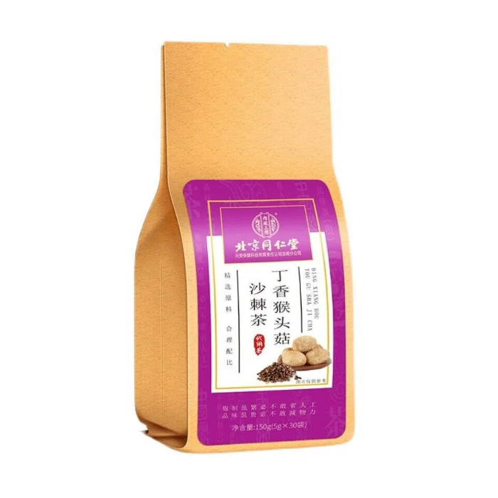 Tong Ren Tang Fu Ling Zhi Zi Ju Ju Cha 北京同仁堂猴头菇丁香沙棘茶 5g*30bags