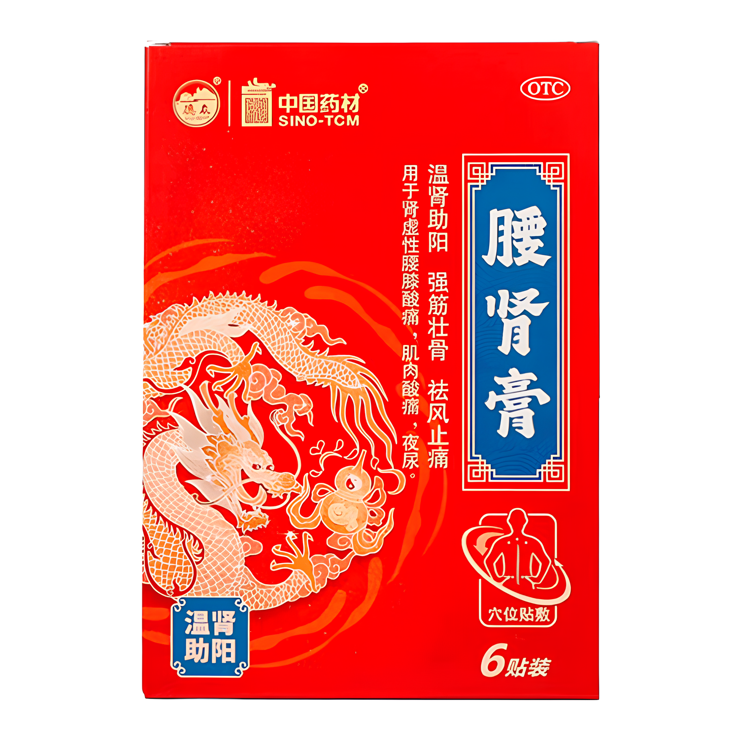 Yao Shen Gao 中国药材腰身膏 6 patches
