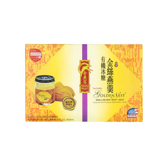 Golden Nest Swallow Nest Soup Gold 金燕窝极品有机冰糖金丝燕窝羹 450ml