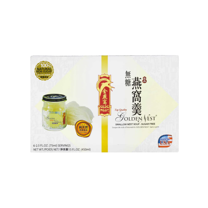 Golden Nest Swallow Nest Soup Sugar Free 金燕窝极品有机燕窝羹无糖 450ml