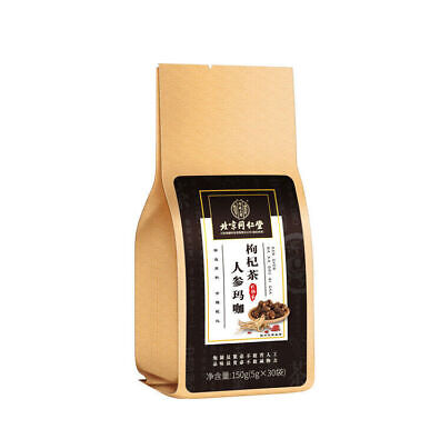 Tong Ren Tang Ren Shen Ma Ka Gou Qi Cha 北京同仁堂人参玛咖枸杞茶 5g*30bags