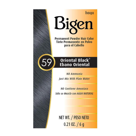 Bigen Powder Hair Dye #59 Oriental Black 美源粉状染发剂 #59 黑色