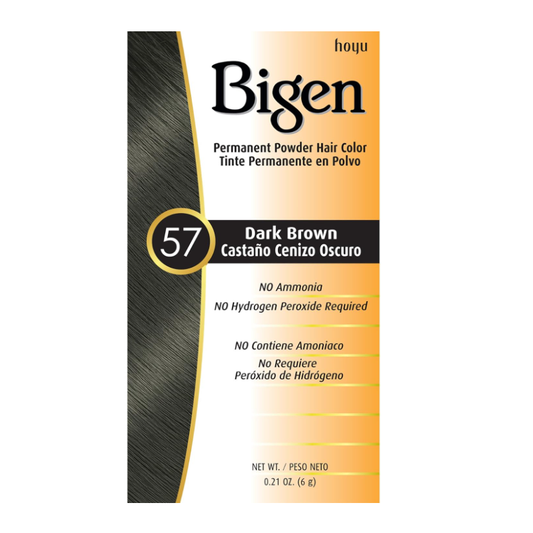 Bigen Powder Hair Dye #57 Dark Brown 美源粉状染发剂 #57 深棕色