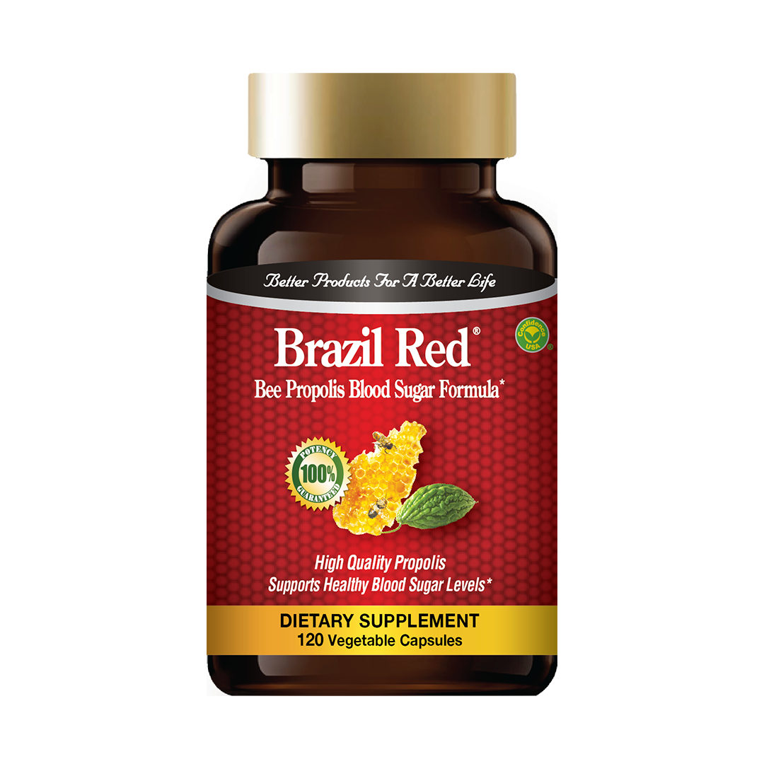 Brazil Red Bee Propolis Blood Sugar Formula 巴西红蜂胶血糖配方 120Capsules