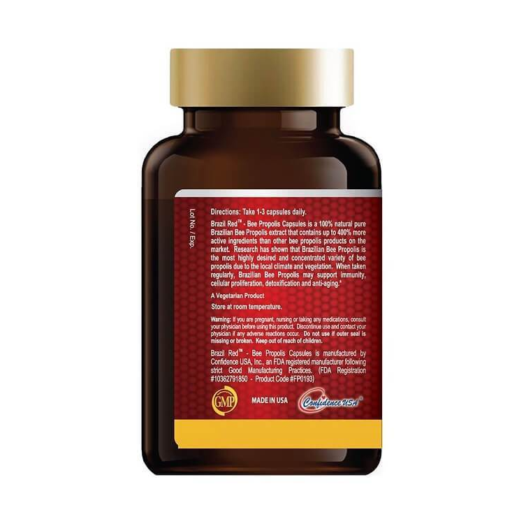 Brazil Red Bee Propolis Capsules 红蜂胶胶囊 120Capsules