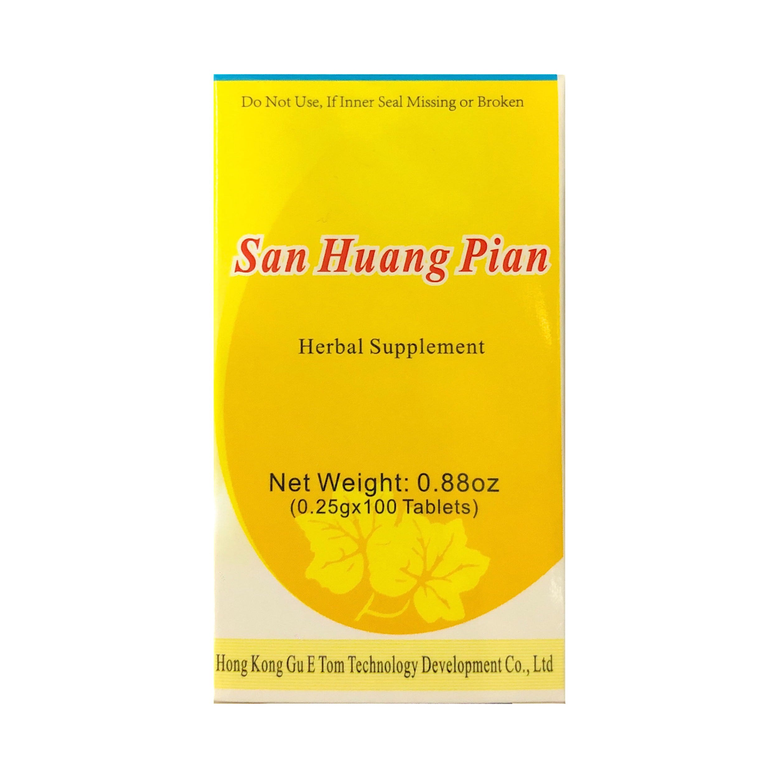 San Huang Pian 三黄片 100 Tablets
