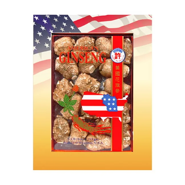 许氏美国花旗参 168-L4 珍珠参大号 Hsu's American Wisconsin Ginseng (Xu Shi Mei guo Hua qi shen) 4oz