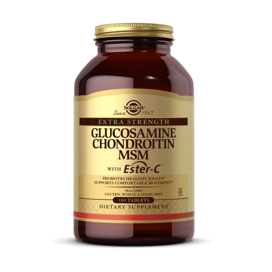 Solgar Glucosamine Chondroitin MSM with Ester-C 180 Tablets 氨基葡萄糖及軟骨素
