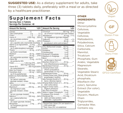Solgar Male Multiple Multivitamin, Mineral & Herbal Formula 男性复合维生素 120 Tablets