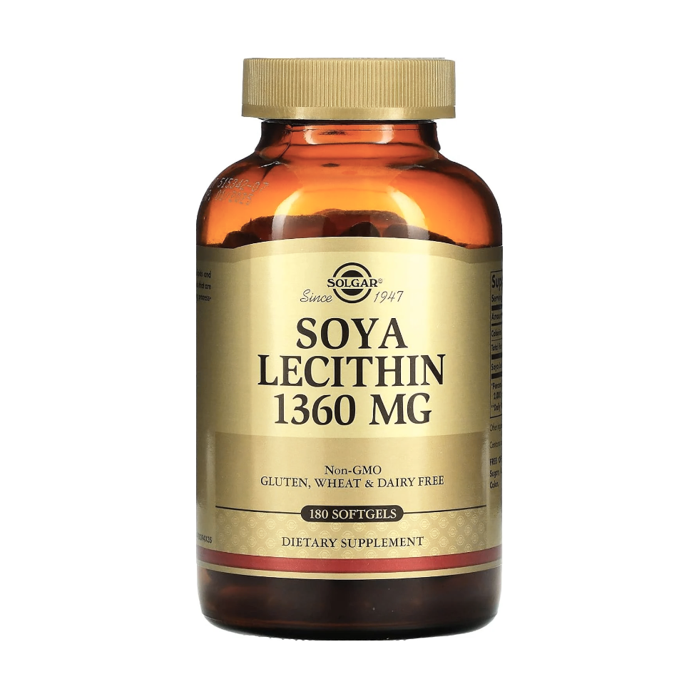 Solgar Soya Lecithin 索加卵磷脂 1360MG 180 softgels