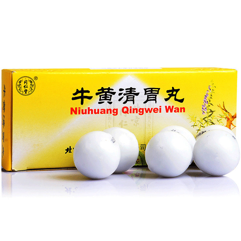 Tong Ren Tang Niuhuang Qingwei Wan 同仁堂牛黄清胃丸 6gx10Pills