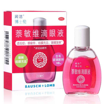 Bo Shi Lun Run Jie Eye Drop Pink for conjunctiva hyperemia 博士伦润洁眼药水滴眼液(眼疲劳,结膜充血)