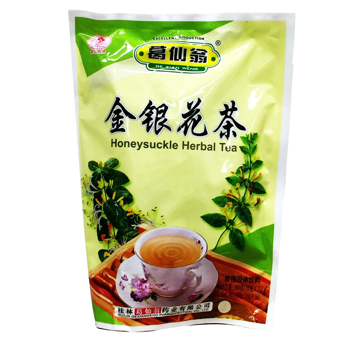 Ge Xian Weng Honeysuckle Herbal Tea 葛仙翁金银花茶 10g x 16