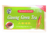 Beauti-Leaf Ginseng Green Tea 20 Tea Bags 人參綠茶