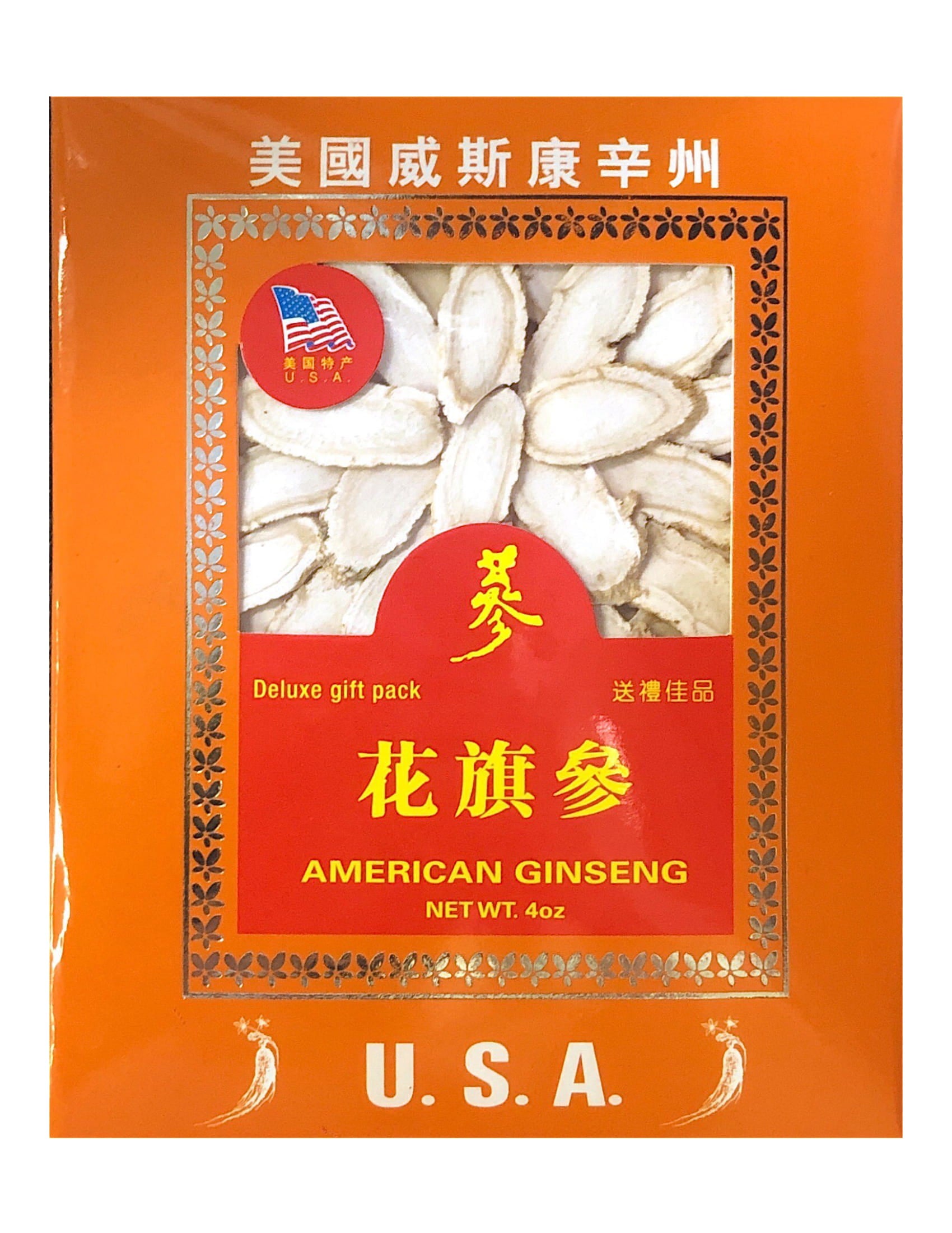 American Gingseng Deluxe gift pack 美國威斯康辛州花旗參 4oz（包装略有不同）