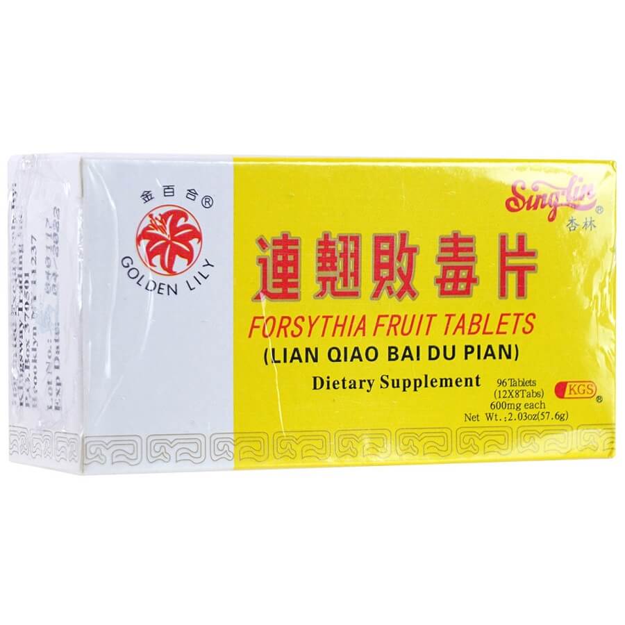 Lian Qiao Bai Du Pian 连翘败毒片 96tablets New York Tung Ren Tang 紐約同仁堂