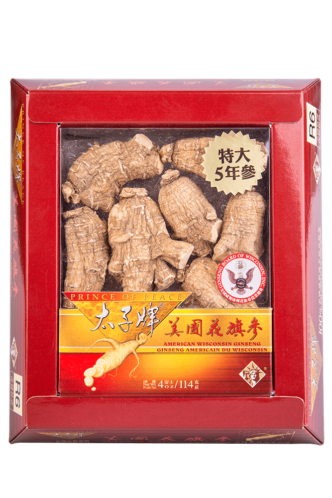 Prince of Peace American Wisconsin Ginseng R6 (MeiGuo Hua Qi Shen R6) 美國花旗参